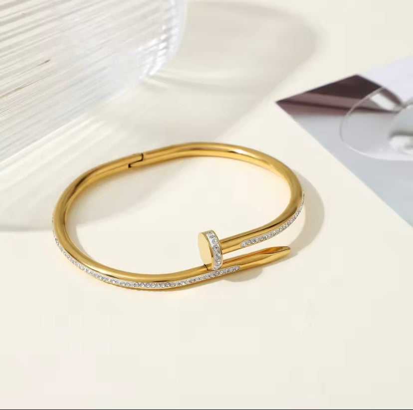 Nail Stoned Bangle
