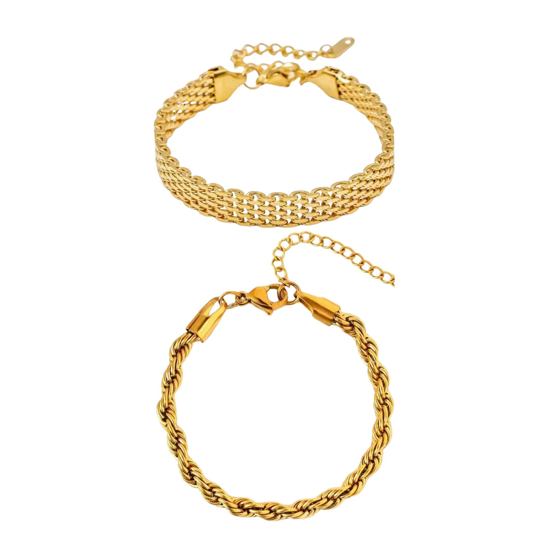Milas Twisted And Rowena Bracelet 'Stack'