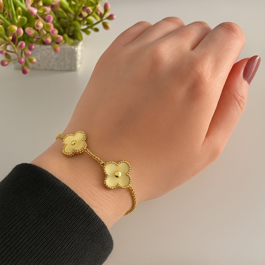 Golden Clover Bracelet