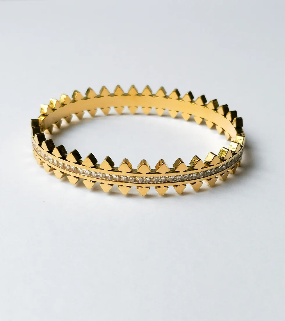 Spikey Stone Bangle