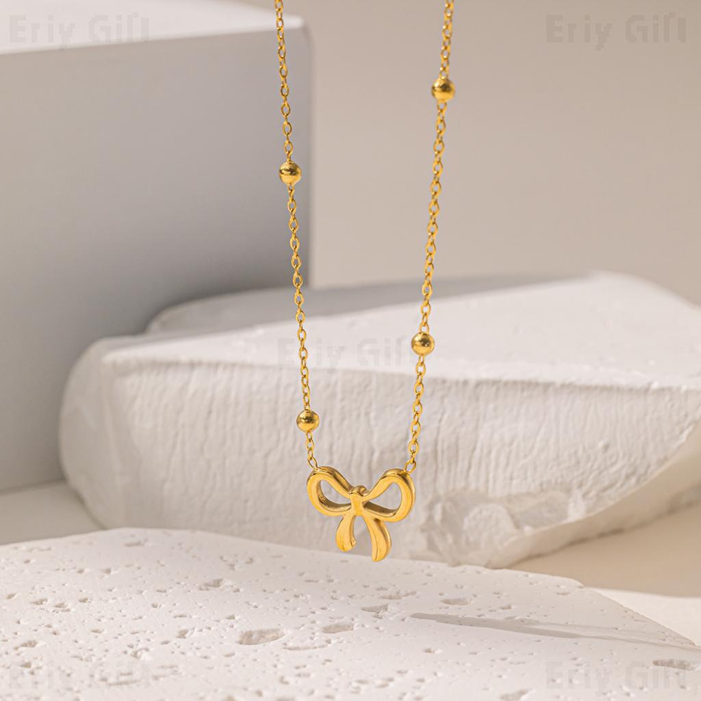 Golden Bow Necklace