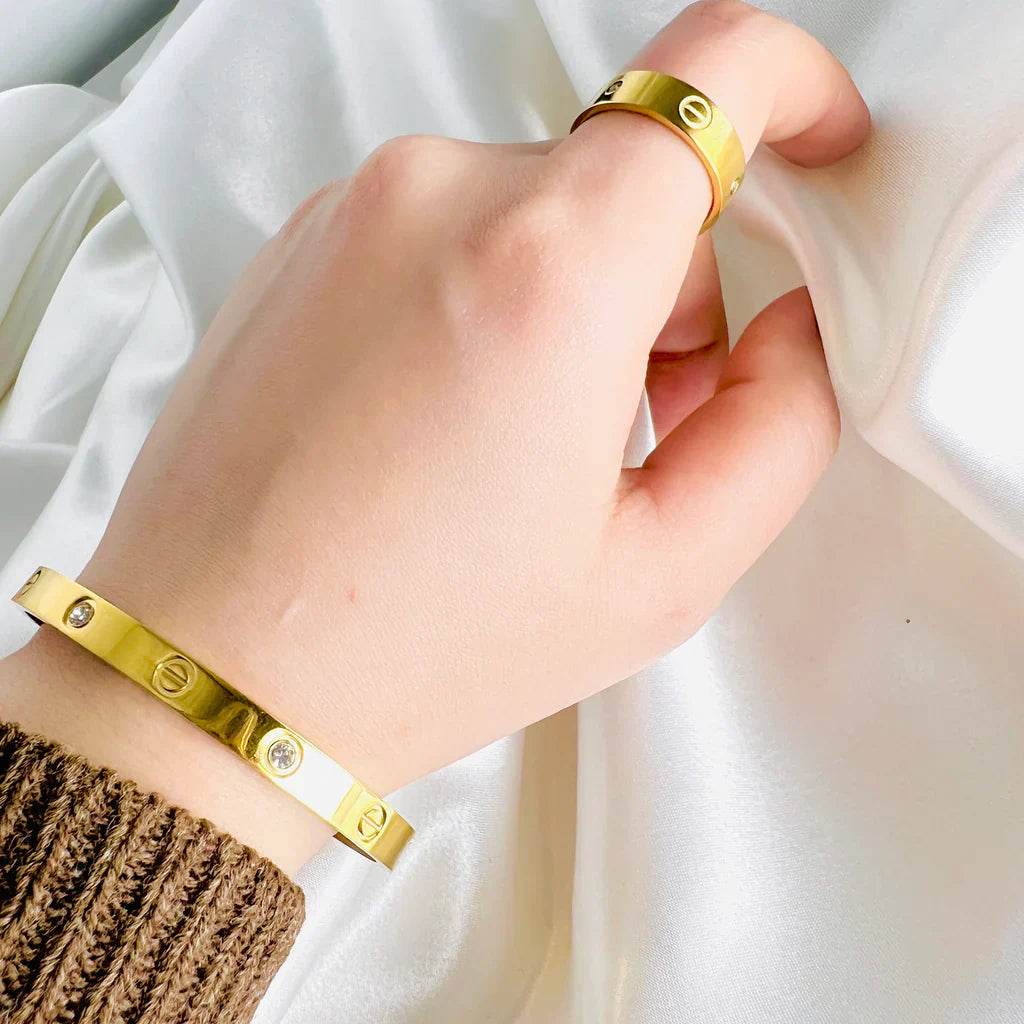 Cartier Love Bracelet And Ring Set