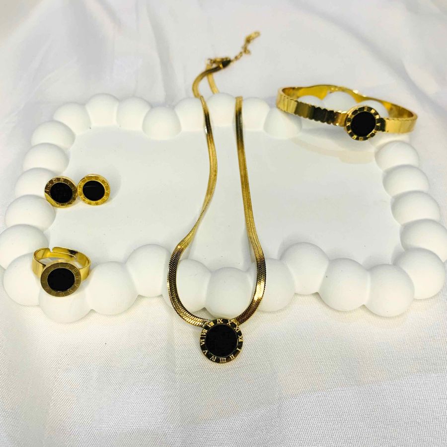 Roman Numeral Locket Set