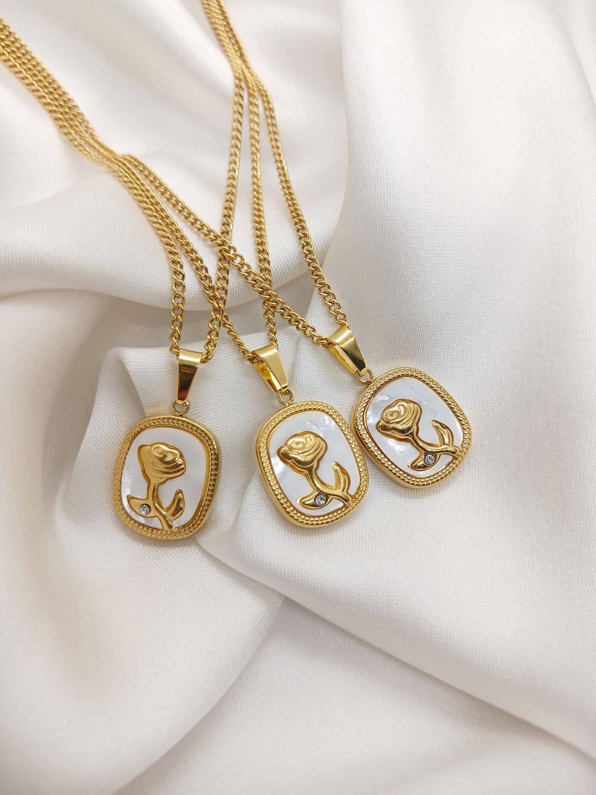 Golden Rose Necklace