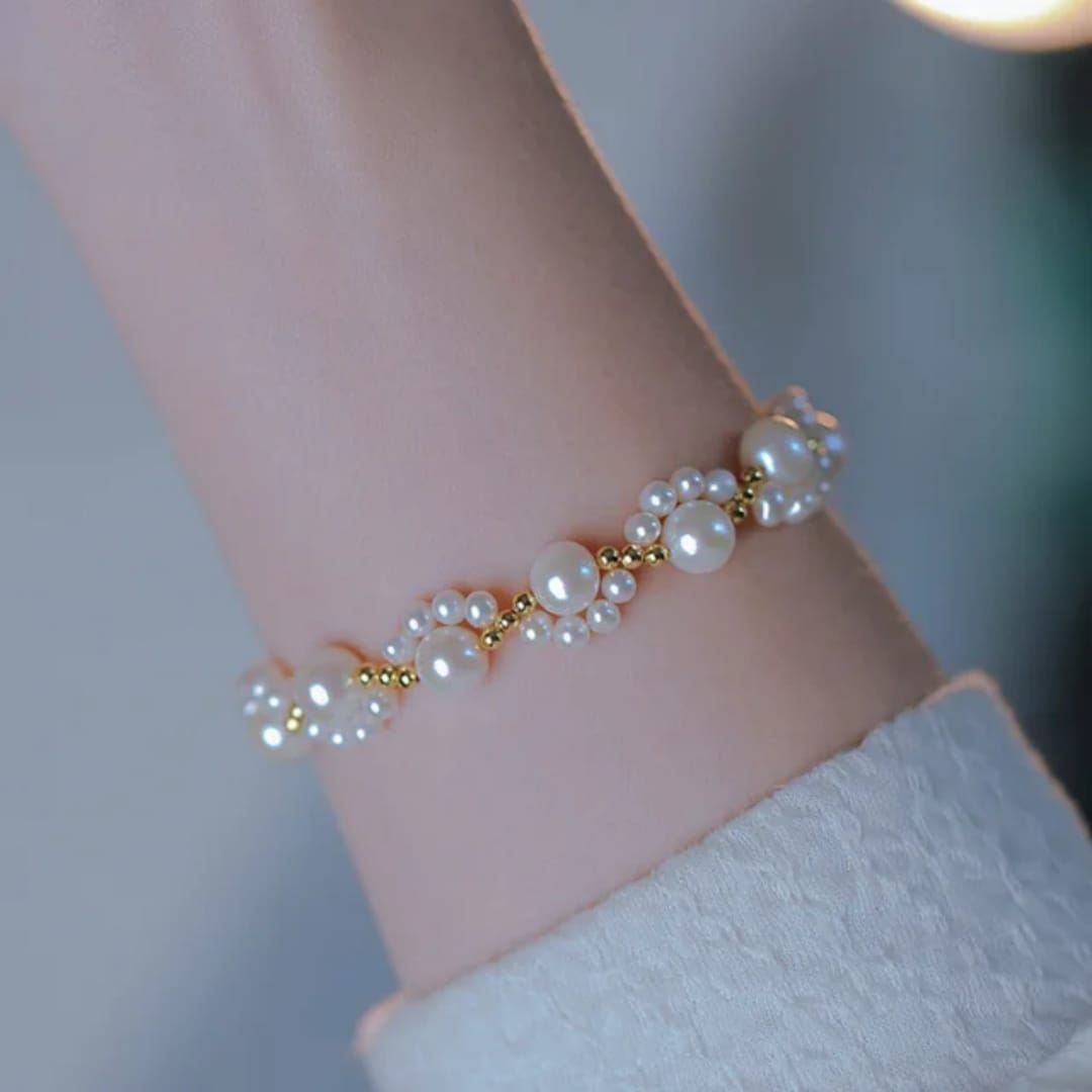 Pearly Swirly Bracelet