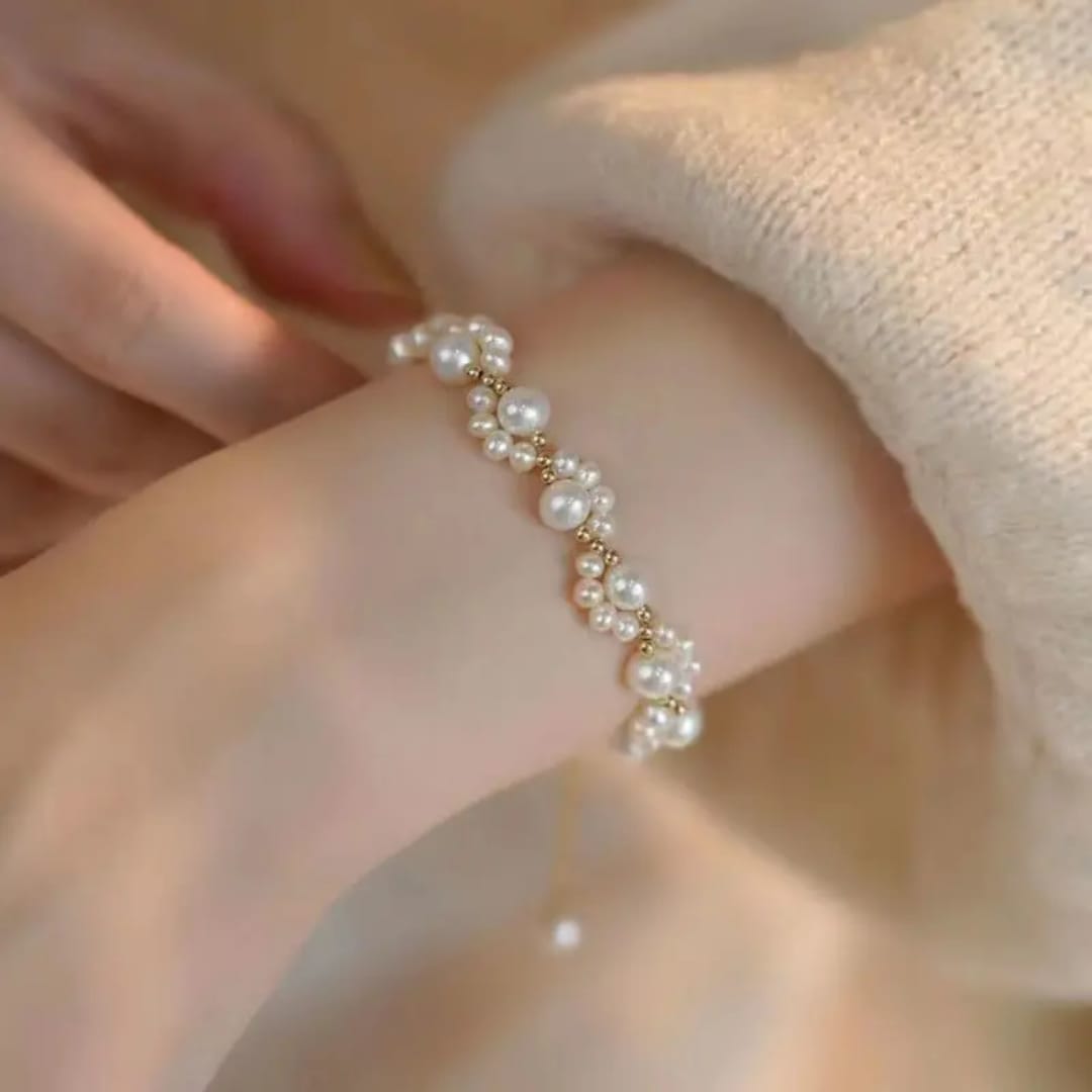 Pearly Swirly Bracelet