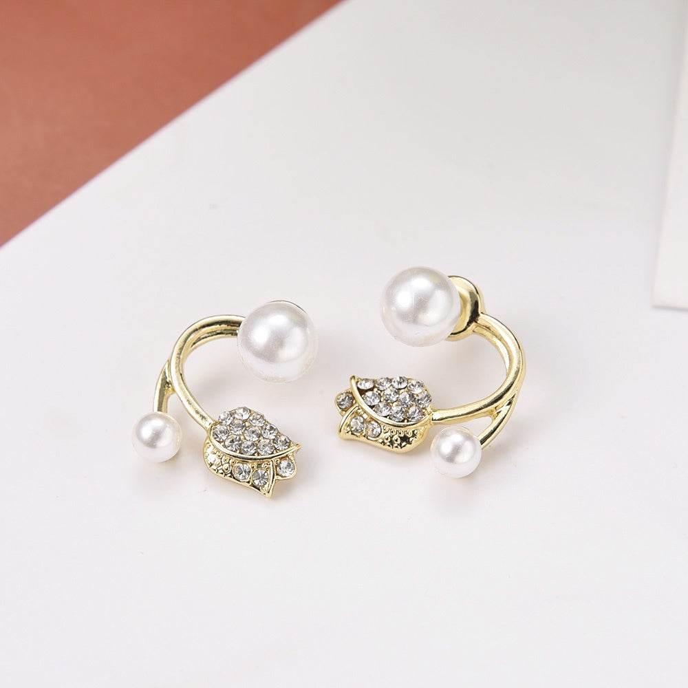 Pearl Rose Studs