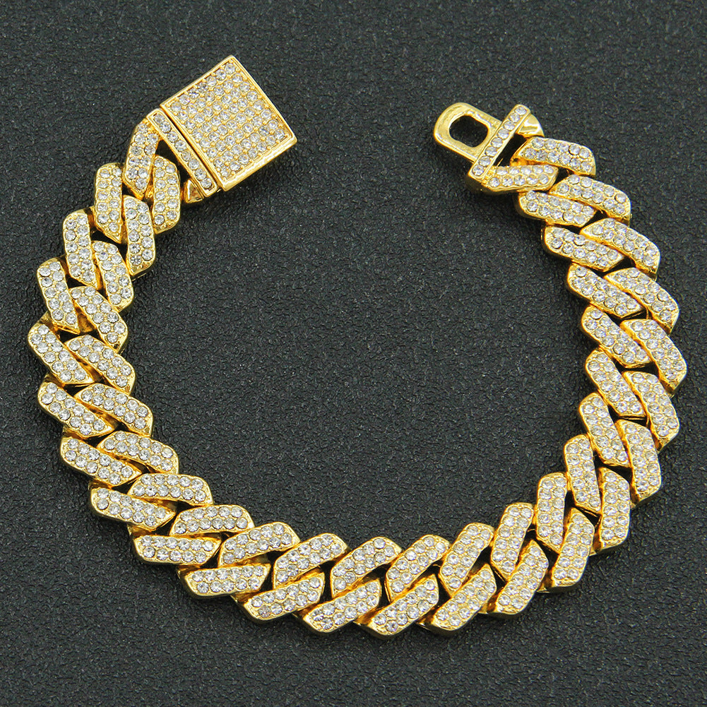 gold Iced bracelet