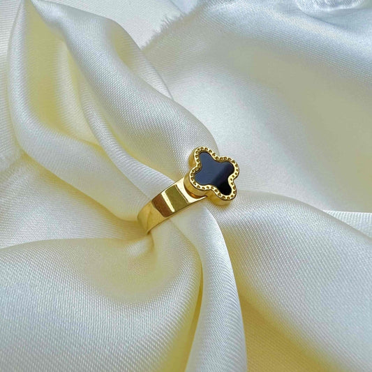 Clover Flower Adjustable Rings