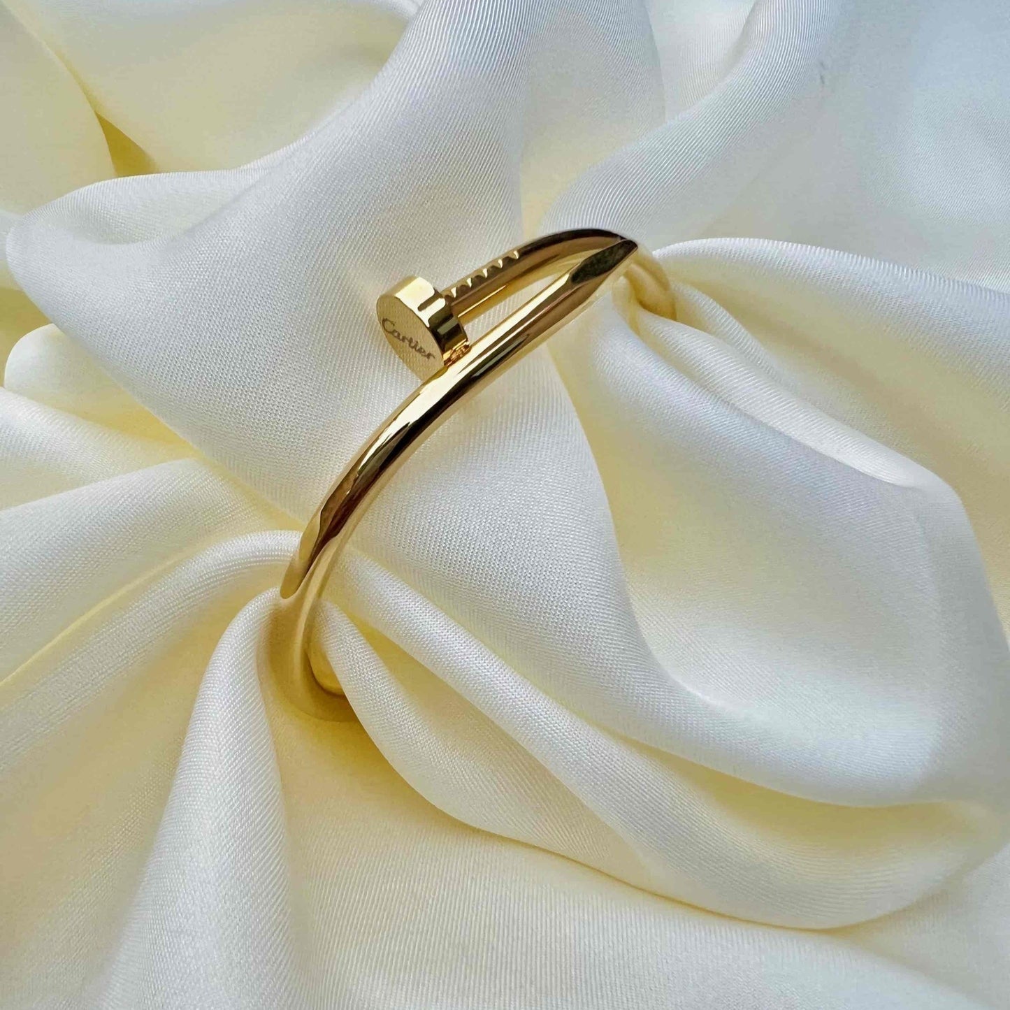 Gold Plated Nail Bangle