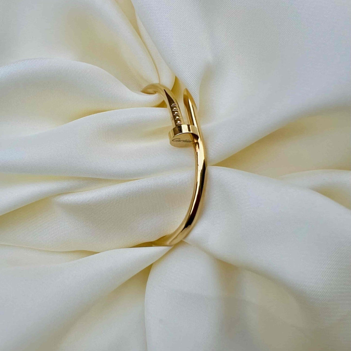 Gold Plated Nail Bangle
