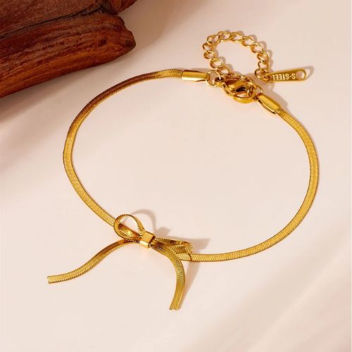 Snake chain Bow Bracelet