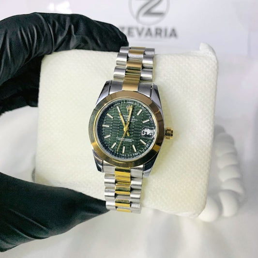 Rolex Two Tone, Green Dial watch - Womens