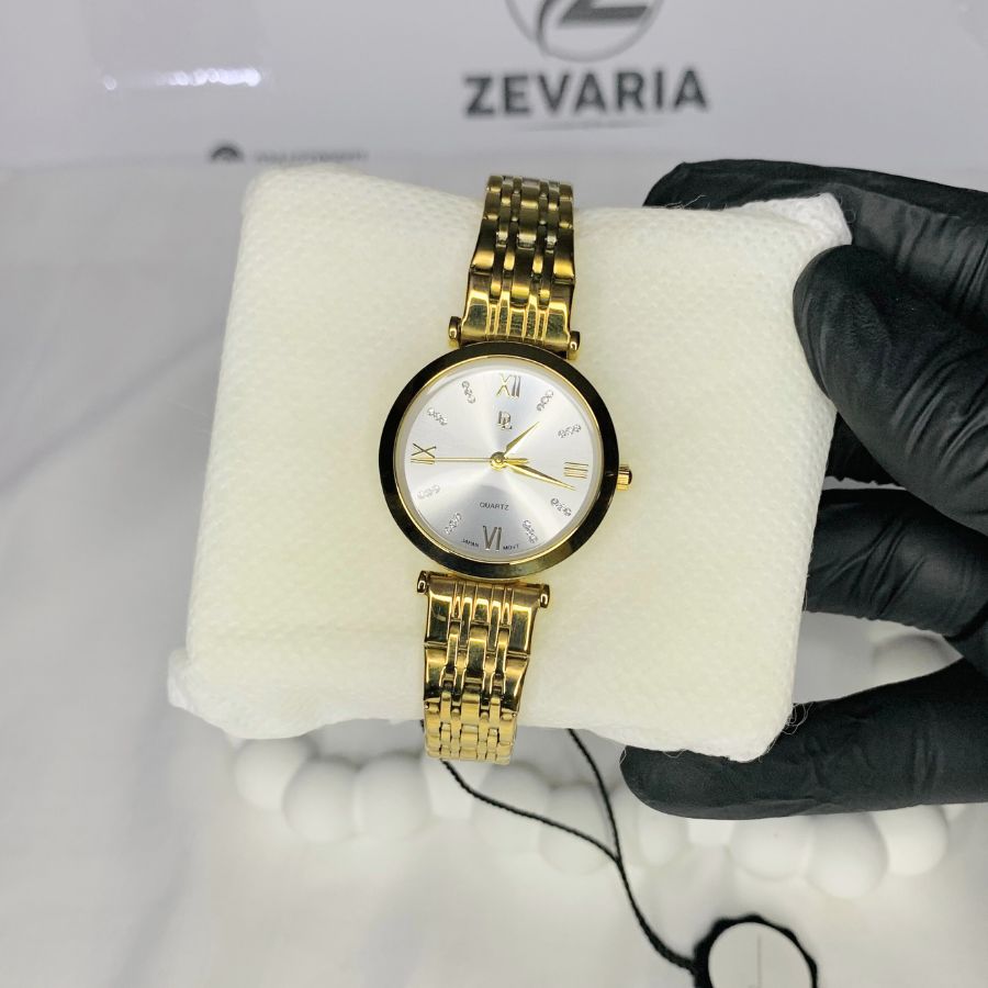 DL Golden, Round Dial watch - Womens