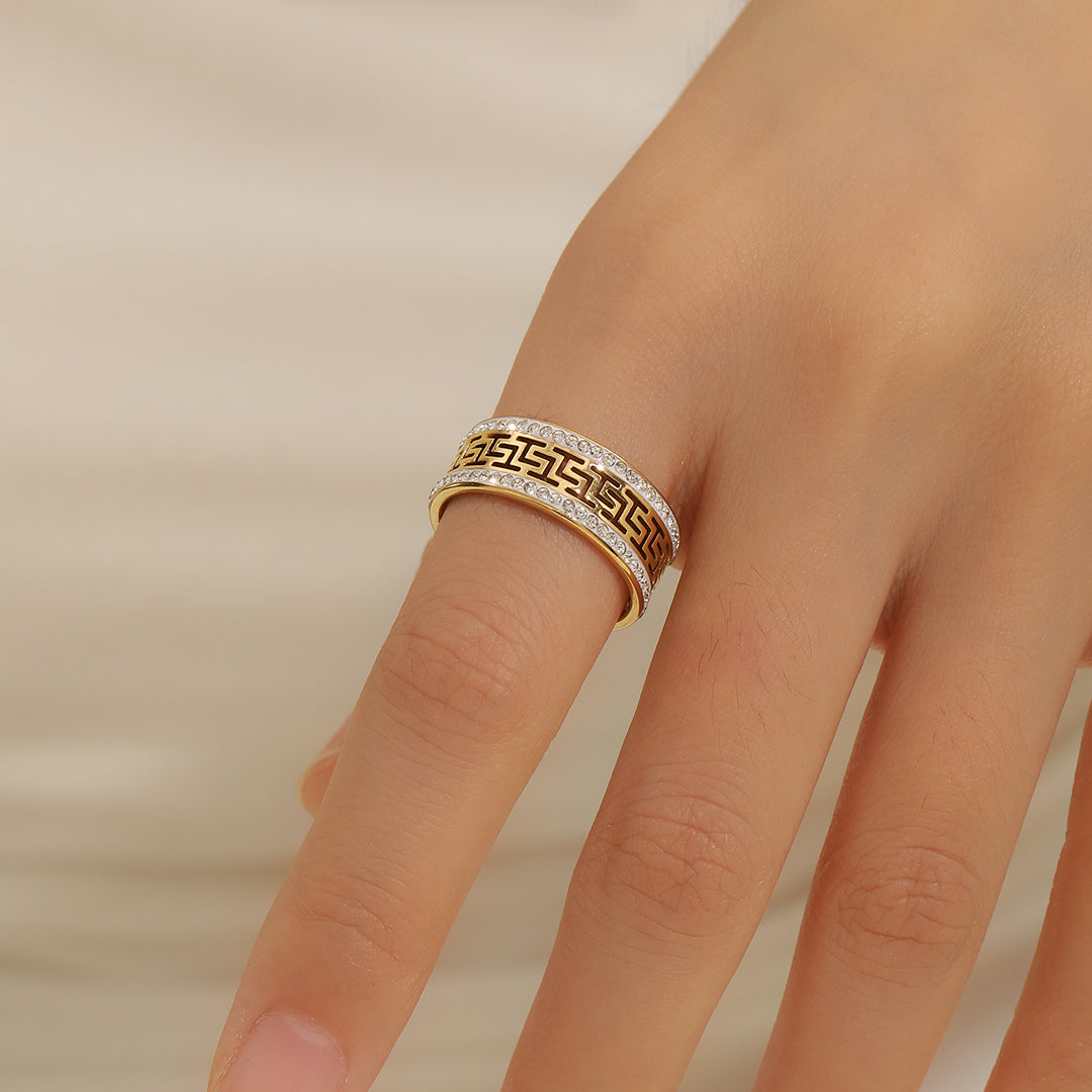 Adeline Stoned Design Ring