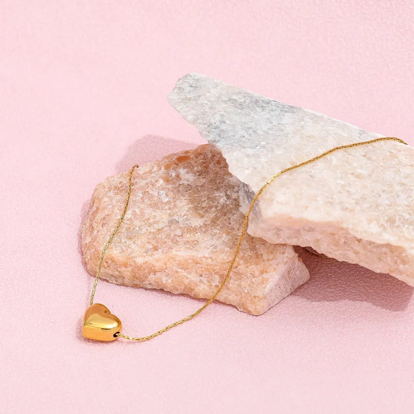 Mini Heart Chain Necklace