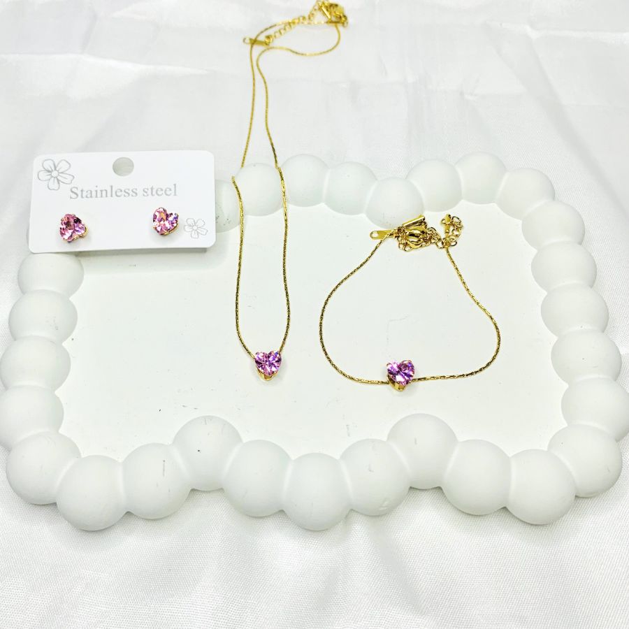 Pinky Pure Zircon Set
