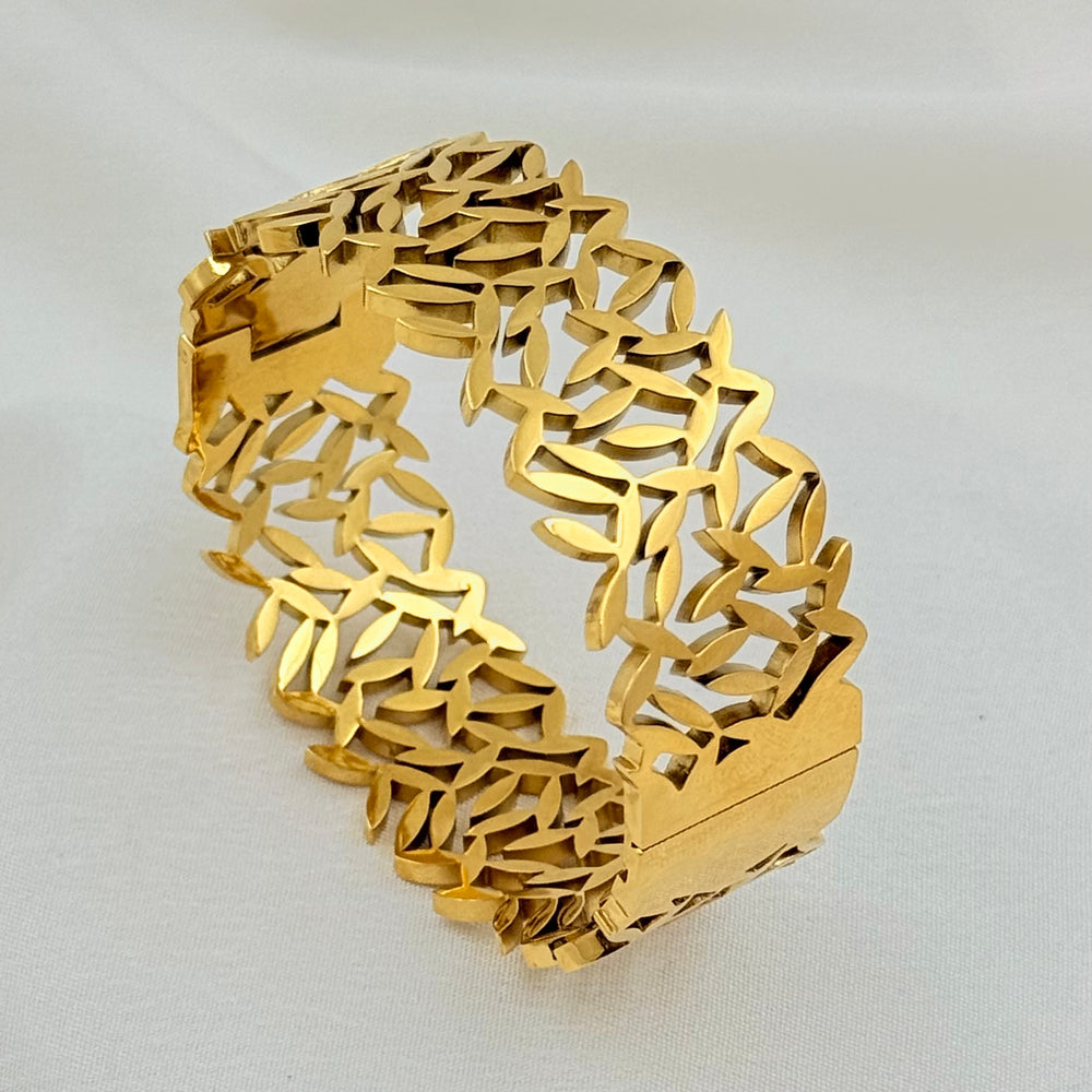 Leafy Lattice Bangle
