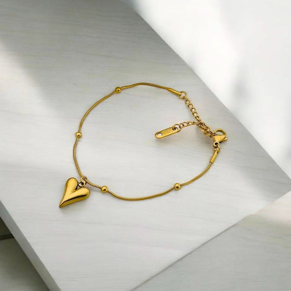 Heart ball Chain Bracelet