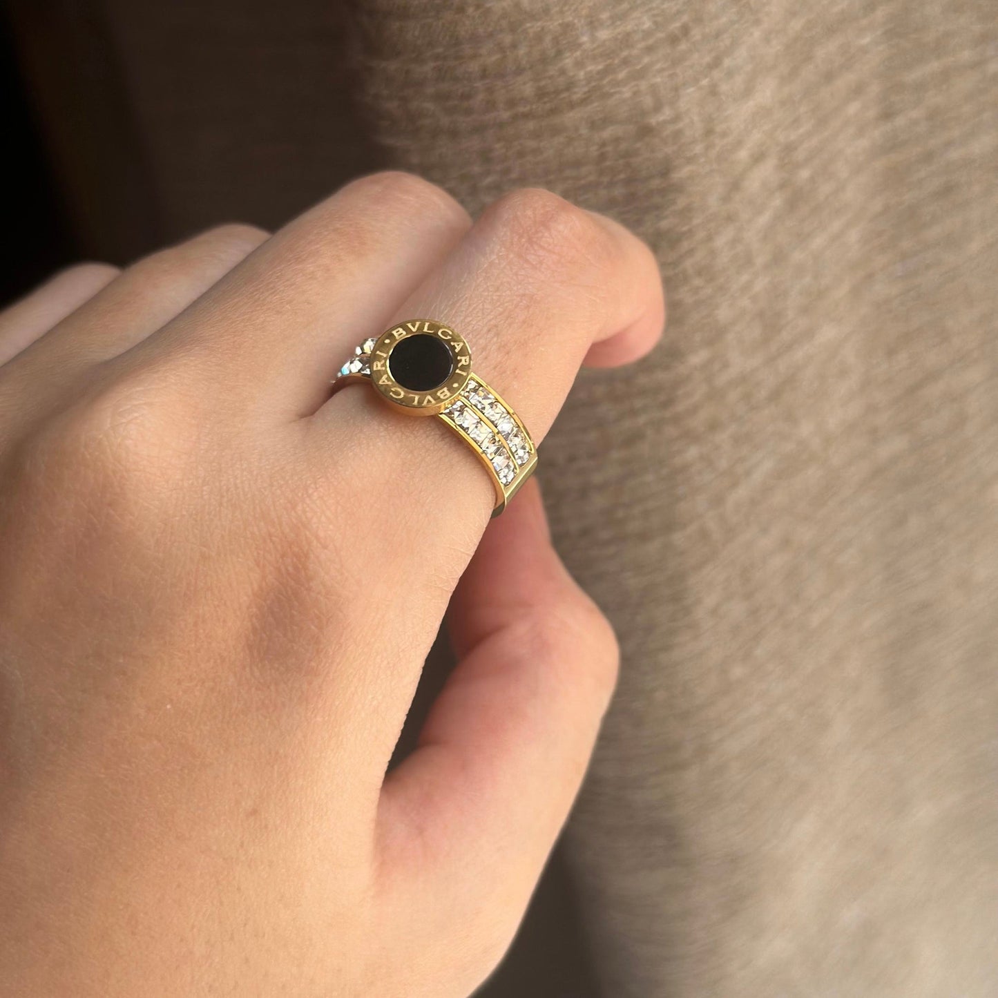 Black Stone Ring
