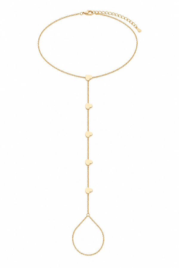 Hearts In Line Handchain