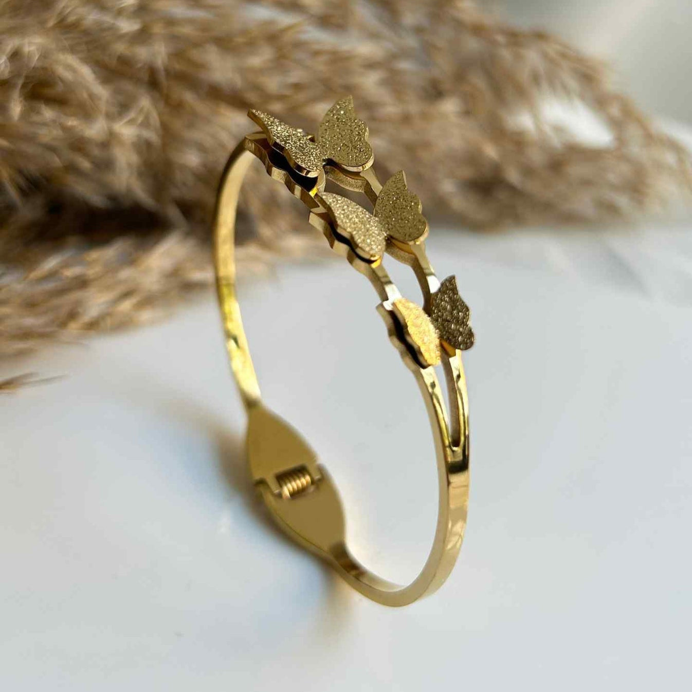 Gold-Plated Butterfly Bracelet
