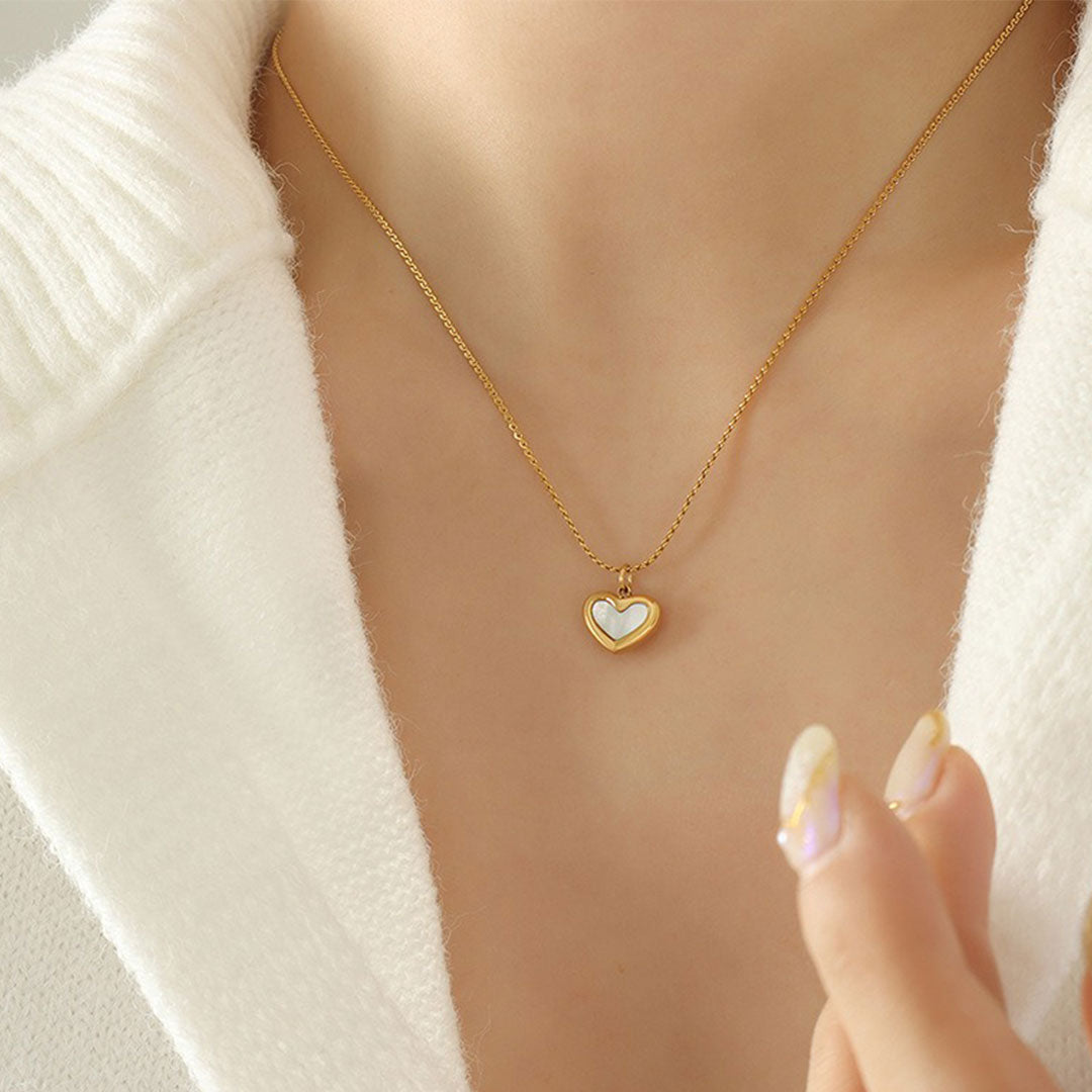 Golden Harmony Heart Necklace