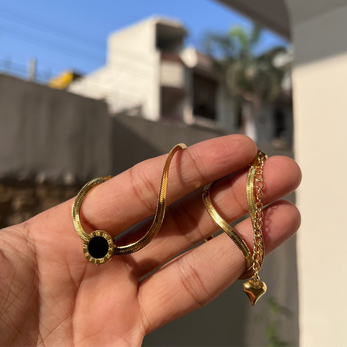 Black Roman Numeral Pendant