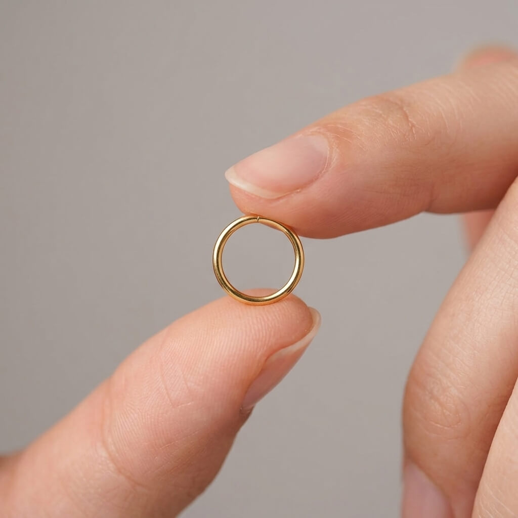 Plain Gold Nose Ring