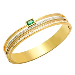 Emerald Stone Bangle