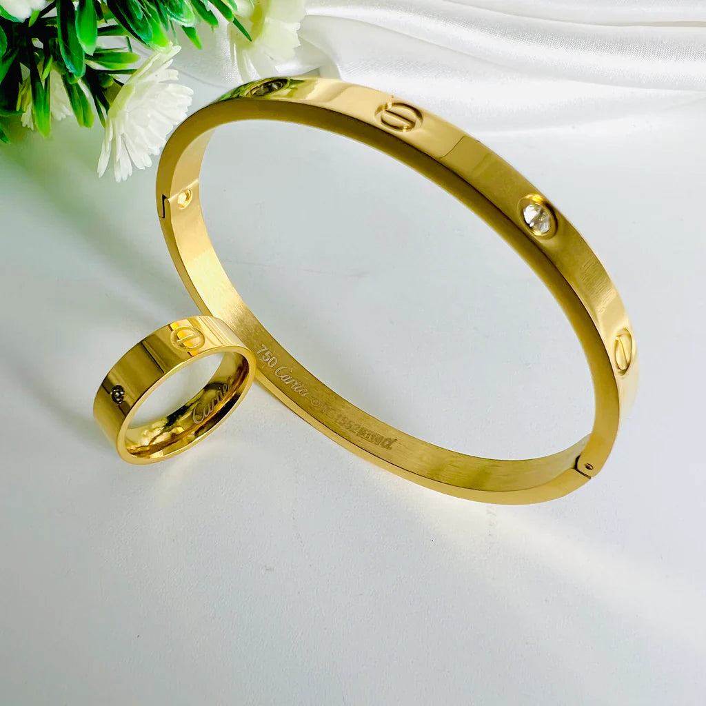 Cartier Love Bracelet And Ring Set