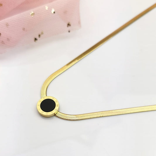 Black Roman Numeral Pendant