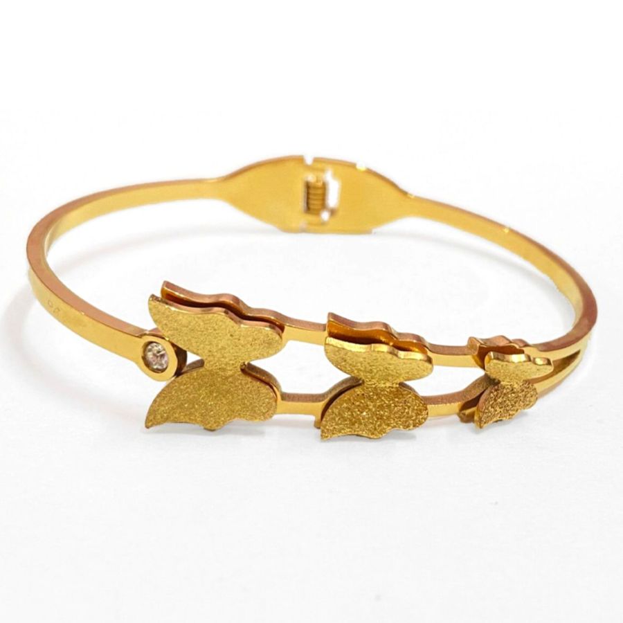 Gold-Plated Butterfly Bracelet