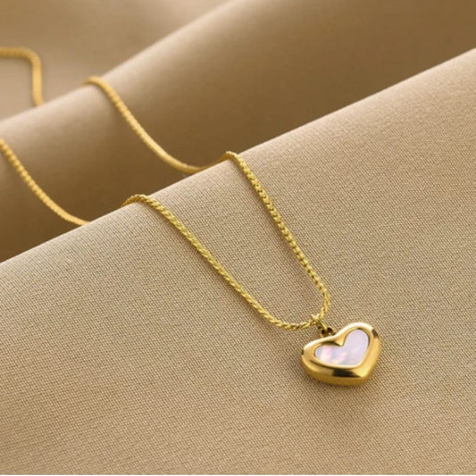 Golden Harmony Heart Necklace