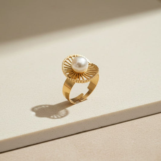 Sunflare Pearl Ring
