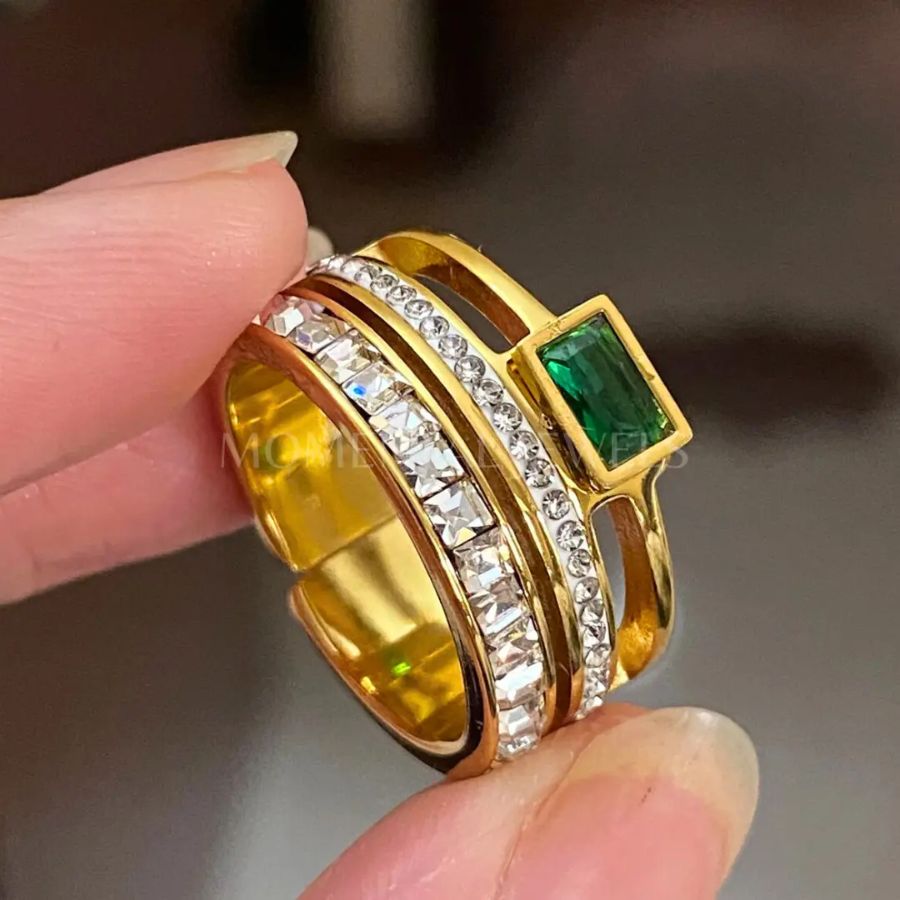 Emerald Stone Ring