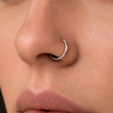 Plain Silver Nose Ring