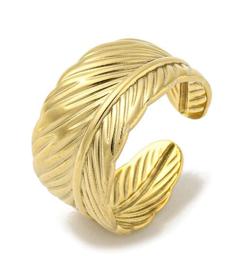 Leafy Chunky Adjustable Ring