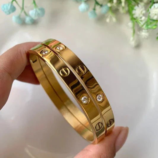 Cartier Nail And Love Bangle Stack