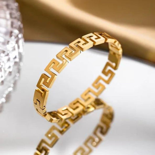 Greek Key Bangle
