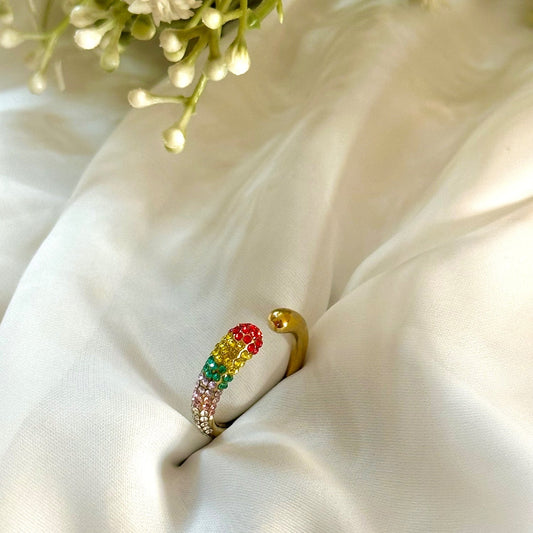 Multi color Adjustable Ring