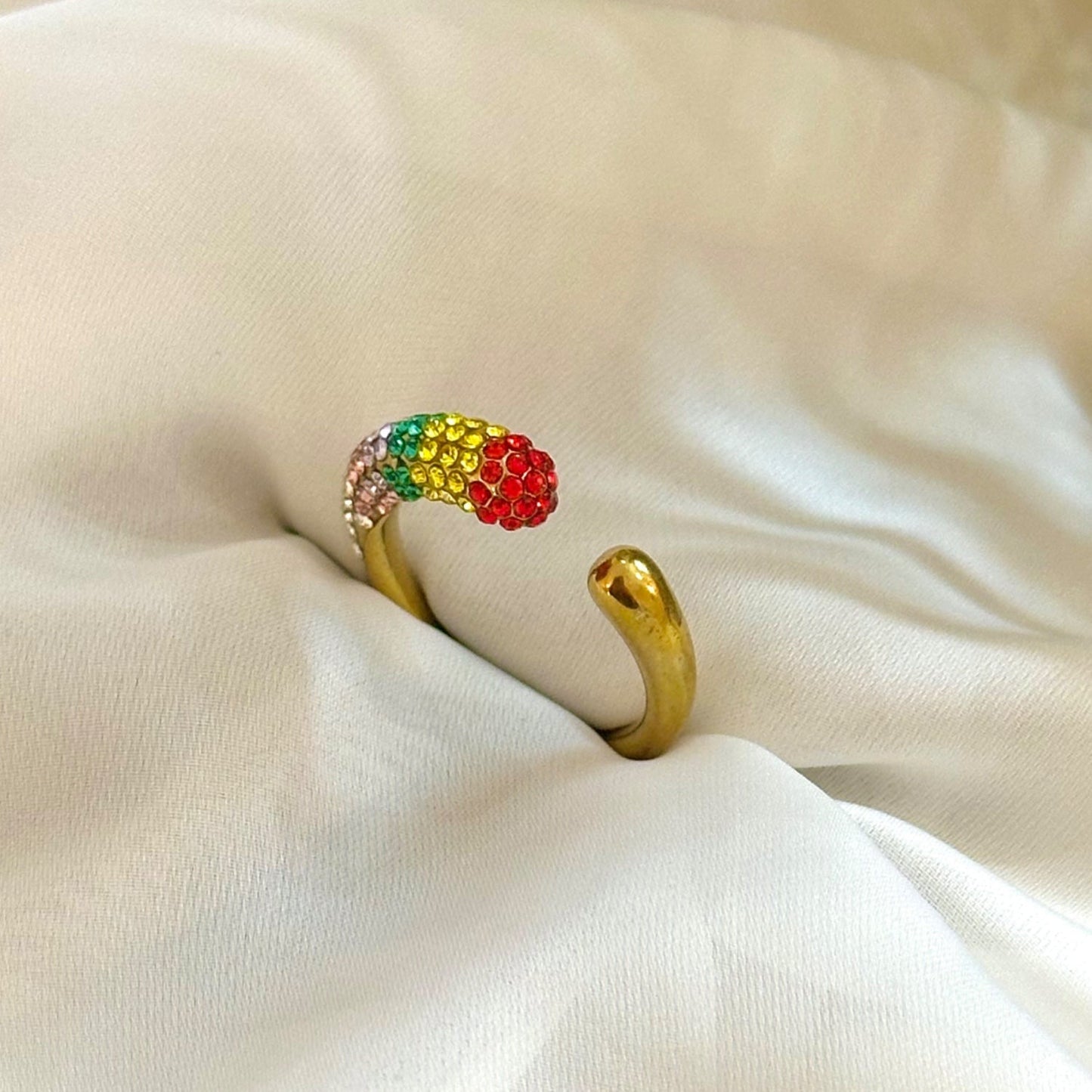 Multi color Adjustable Ring