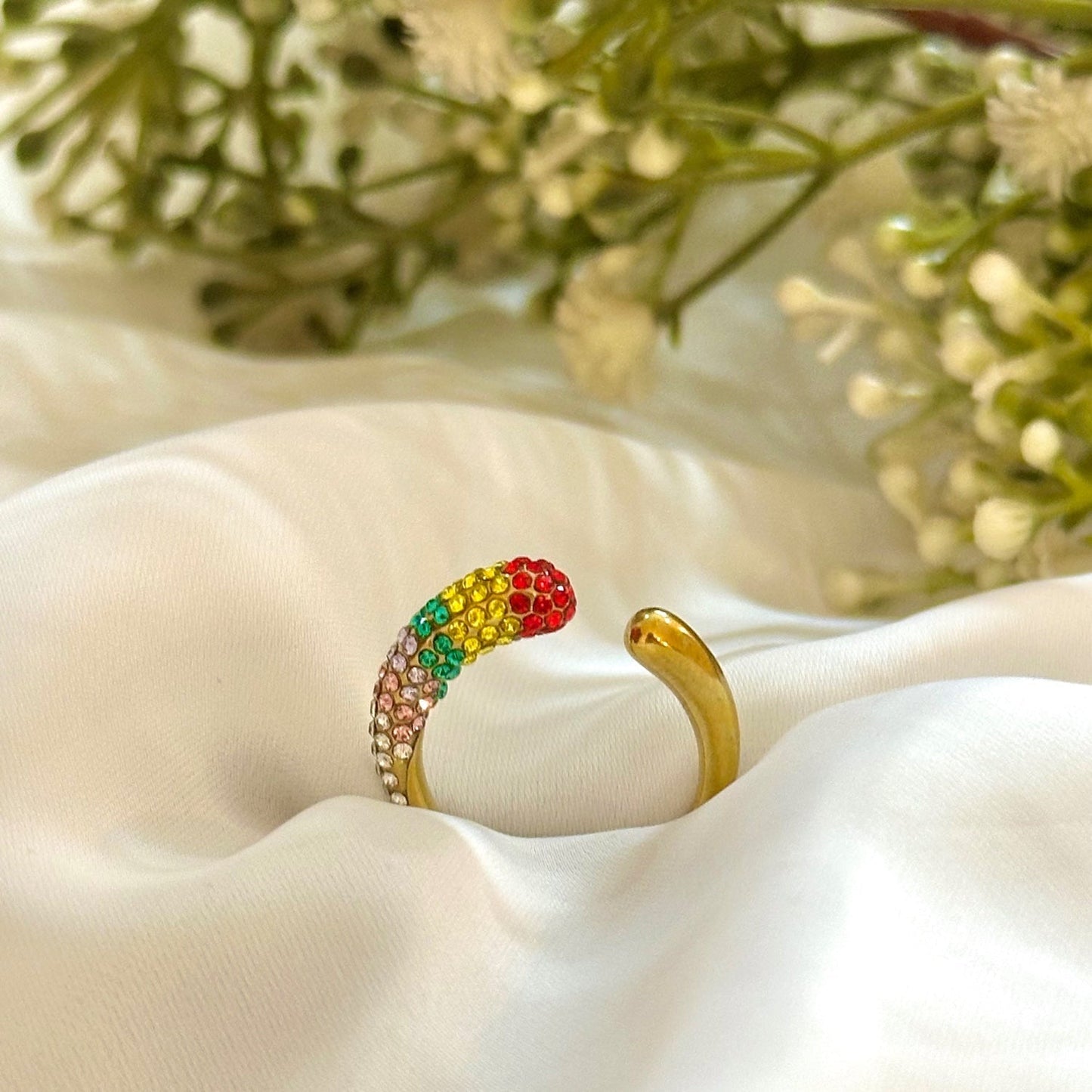 Multi color Adjustable Ring