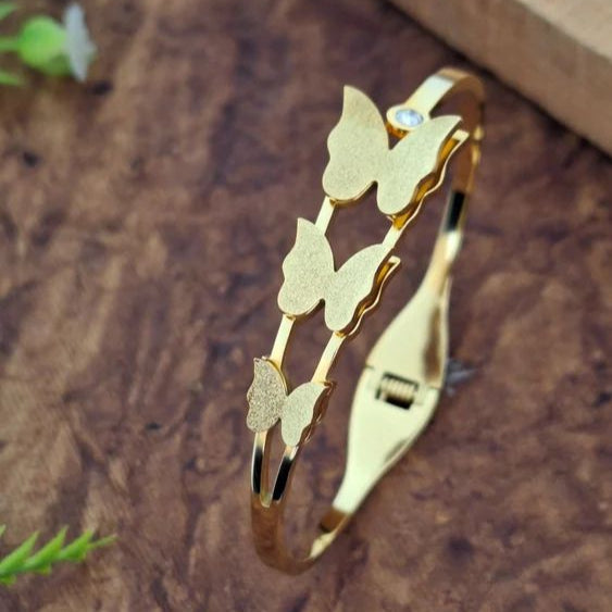 Gold-Plated Butterfly Bracelet
