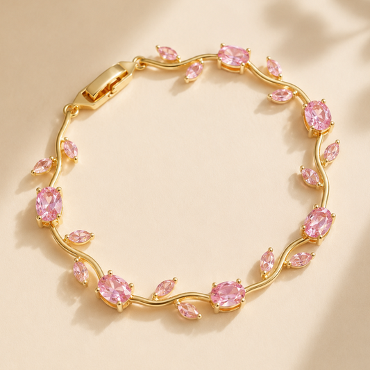 Tulip Bracelet - Golden Pink