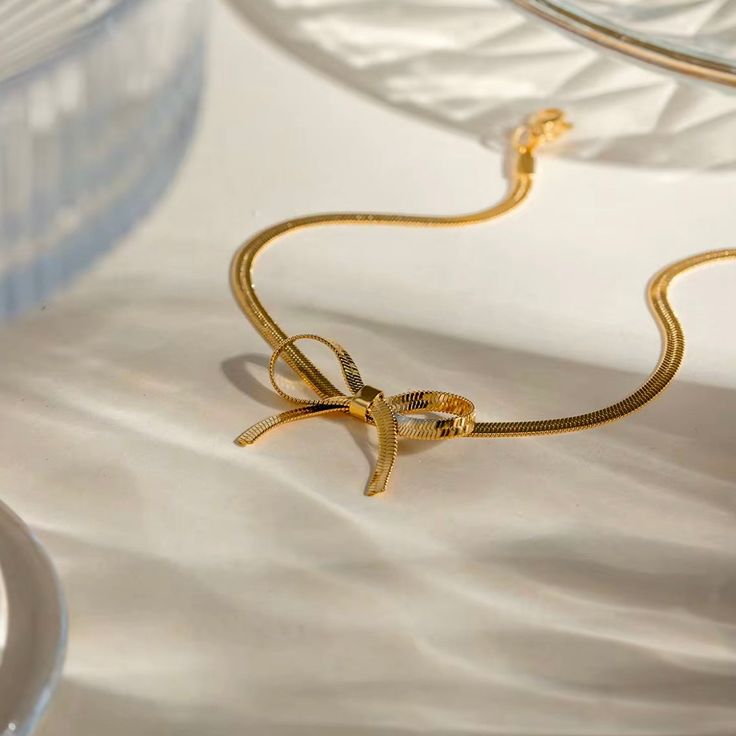 Snake chain Bow Bracelet
