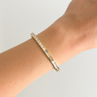 Slim Crystal Bangle