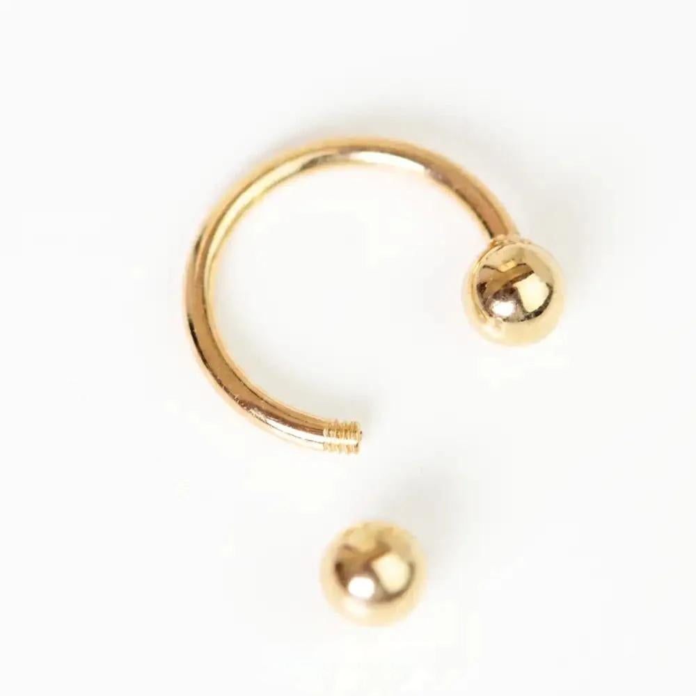 Horseshoe C Nose Ring & Bali