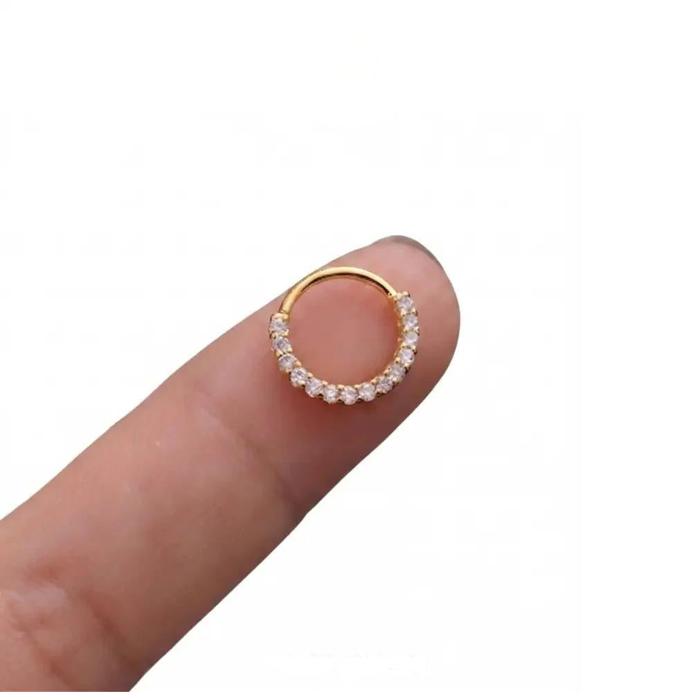 Front Zircon 8mm Nose Ring