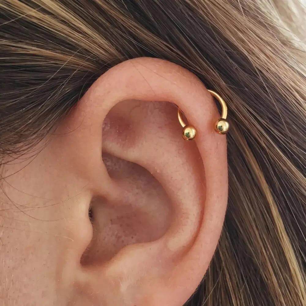 Horseshoe C Nose Ring & Bali